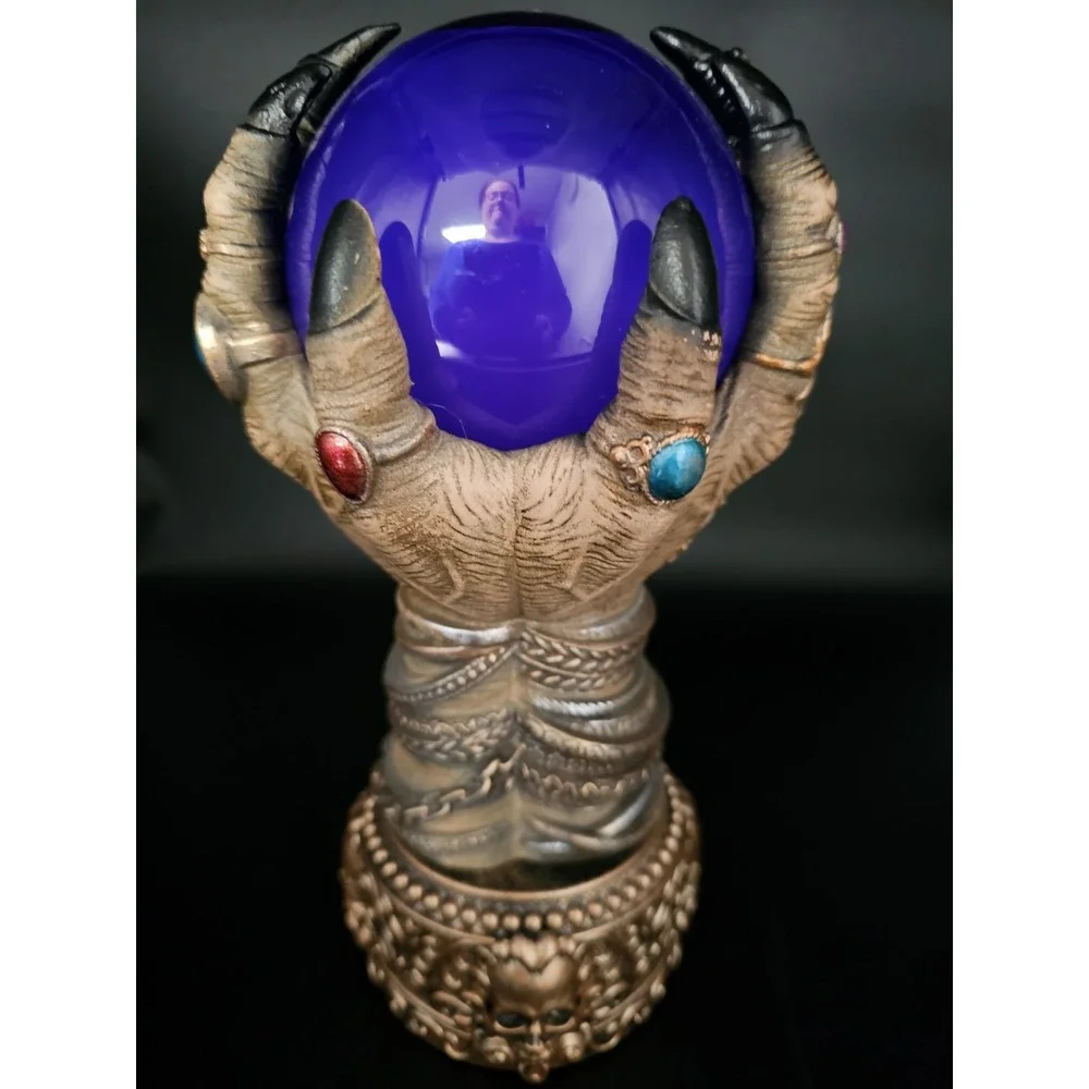 Witches Hands Light Up Crystal Ball‎ Halloween Decor